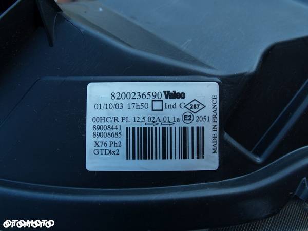 Renault Kangoo Reflektor lewy lampa lewa 1 I FL Lift 03-07r Valeo - 3