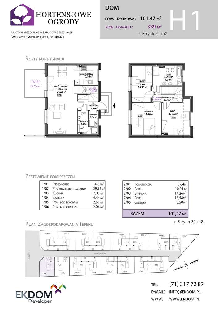 Wilkszyn – nowy bliźniak na sprzedaż, pompa ciepła, podłogówka - Pełny obrazek: 4/11