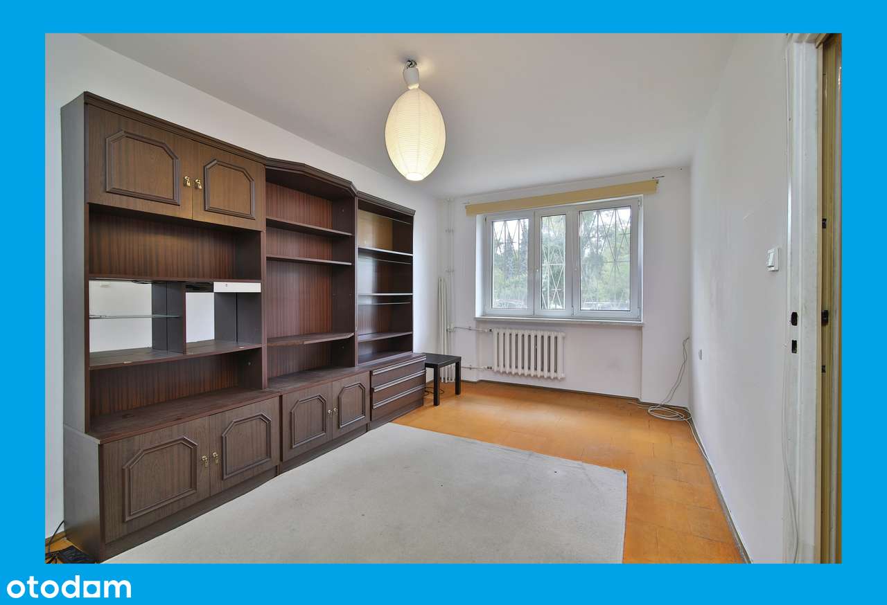 Mieszkanie 37m²✮2 pokoje✮Piwnica✮wysoki parter✮