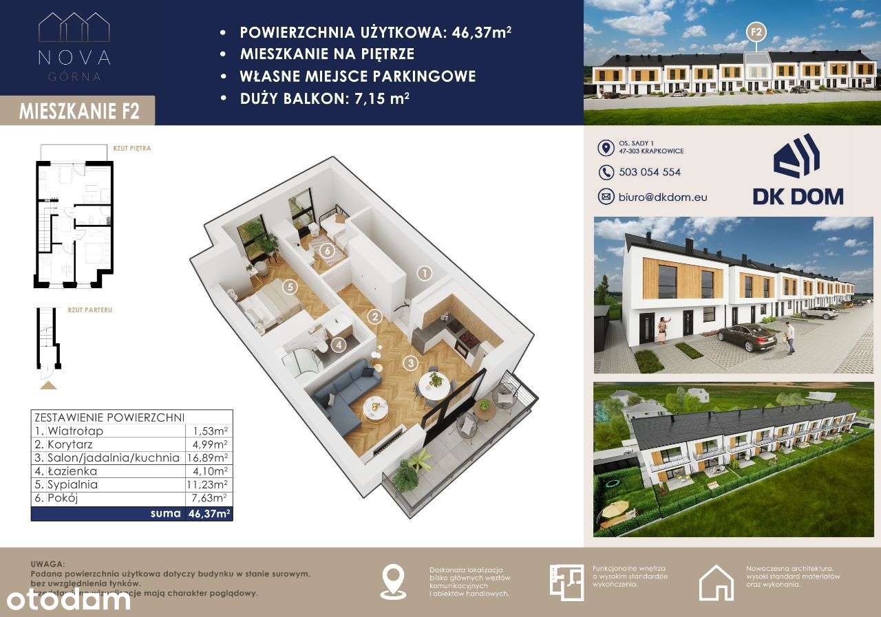 OSTATNIE mieszkanie 3 pokojowe - Pełny obrazek: 2/8