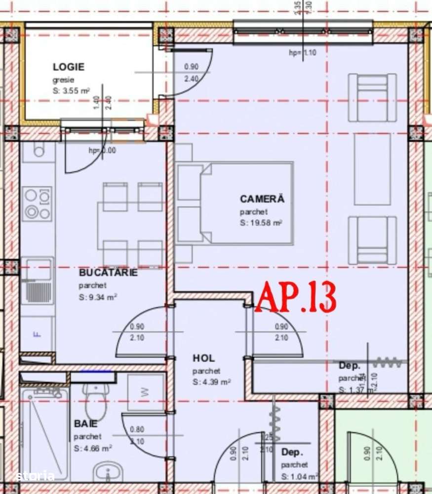 DIRECT DEZVOLTATOR str O Goga,(EL Gringo) SELIMBAR Apartament 2 camere-8