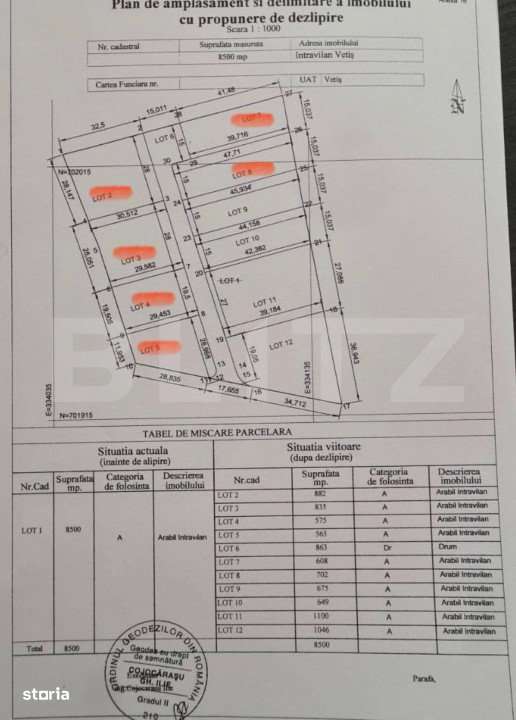 Parcele de teren, 565mp - 882mp, zona Vetis - Imagine principală: 2/2