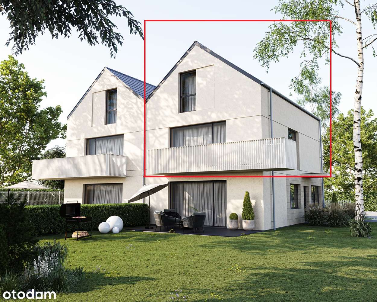 2 piętrowy apartament 117m2 z osobnym wejściem i balkonem Poznań - Pełny obrazek: 2/8