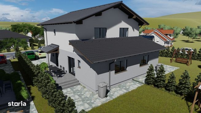 Case noi tip duplex, cu 3 și 4 cam,120 mp,teren 350 mp,in LIVEZENI-3