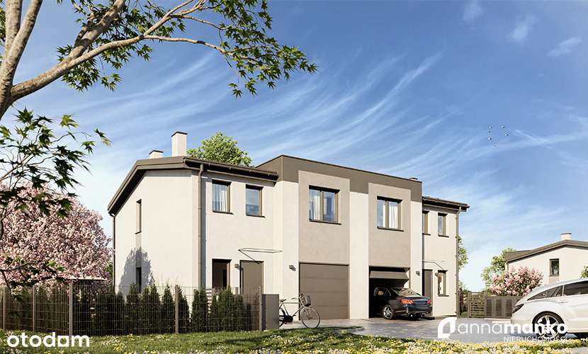 Nowoczesny dom z ogrodem i tarasem-0