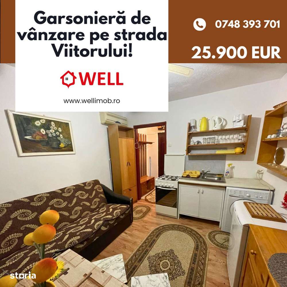 Garsonieră de vânzare în Sfântu Gheorghe, pe strada Viitorului! - Imagine principală: 1/9