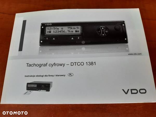 INSTRUKCJA OBSŁUGI tachografu cyfrowego VDO KIENZLE typ DTCO 1381 po polsku - 1