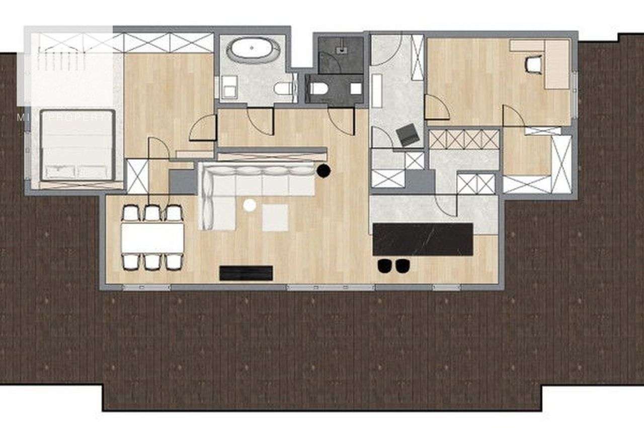 Penthouse |104 m2 | Bagry Park |taras 114m2 - Pełny obrazek: 2/20