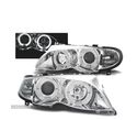 FARÓIS ANGEL EYES PARA BMW E46 LIMOUSINE TOURING 01-05 CROMADO - 1