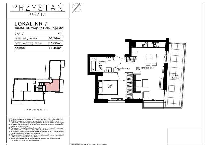 3 pokojowy apartament inwestycyjny w sercu Juraty-11