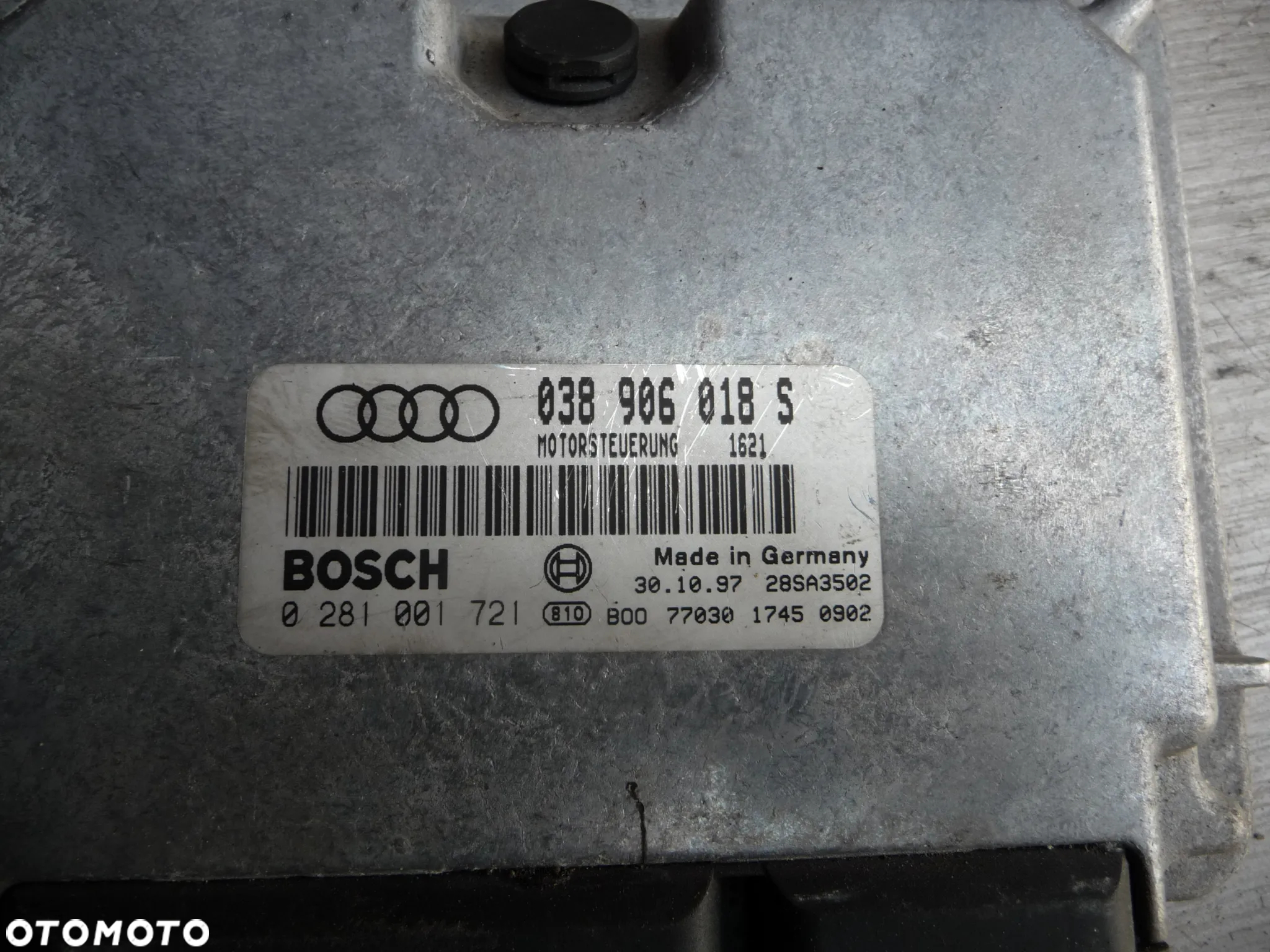 AUDI A4 B5 1.9 TDI STEROWNIK SILNIKA 038906018S - 3