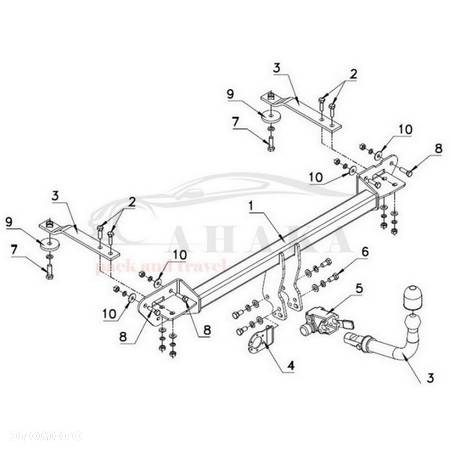 Hak Holowniczy Automat Do Fiat Bravo (5 Drzwi) Od 2007 - 3