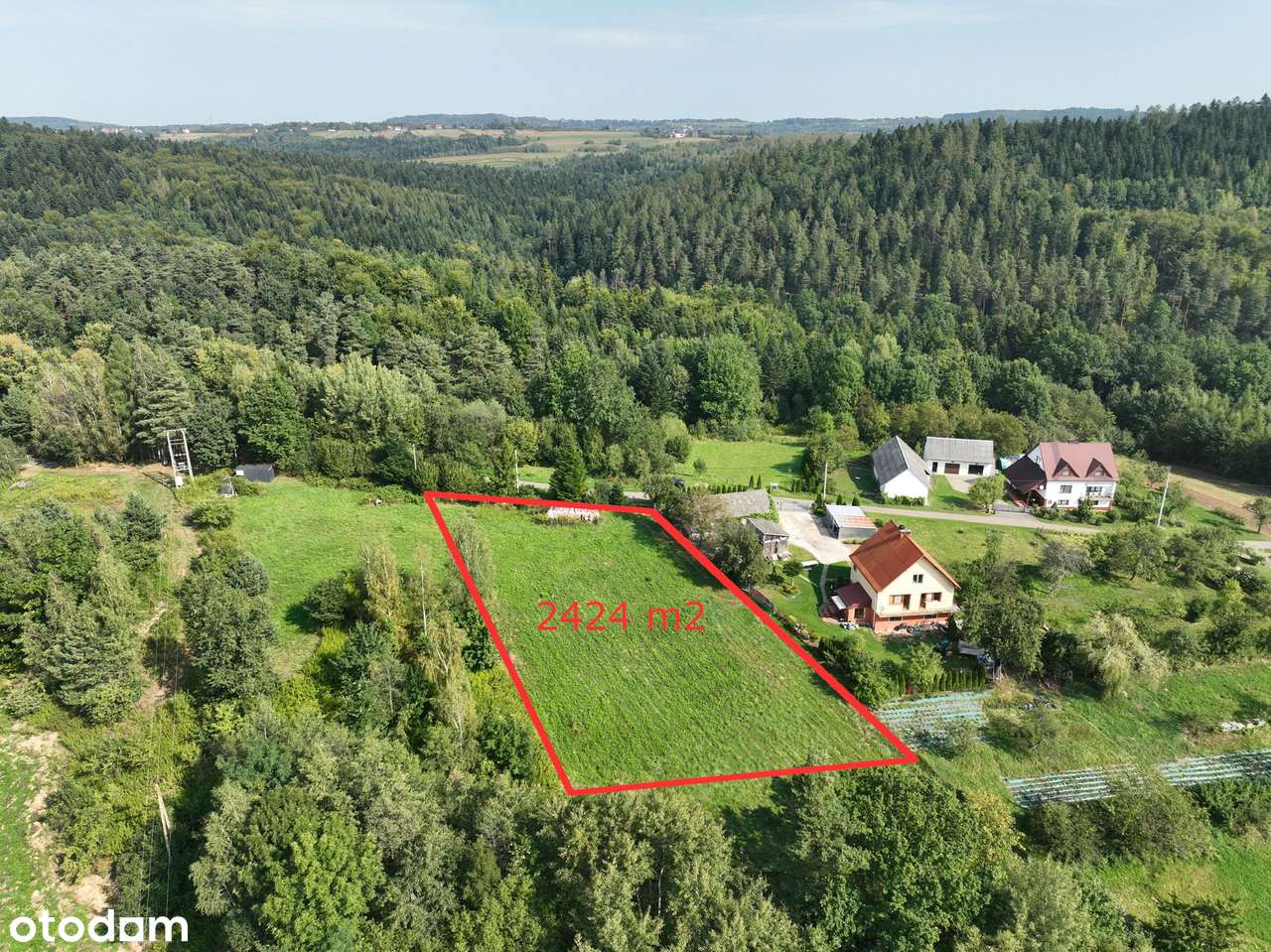 Widokowa działka z pozwoleniem na budowę, gm. Zakliczyn-4