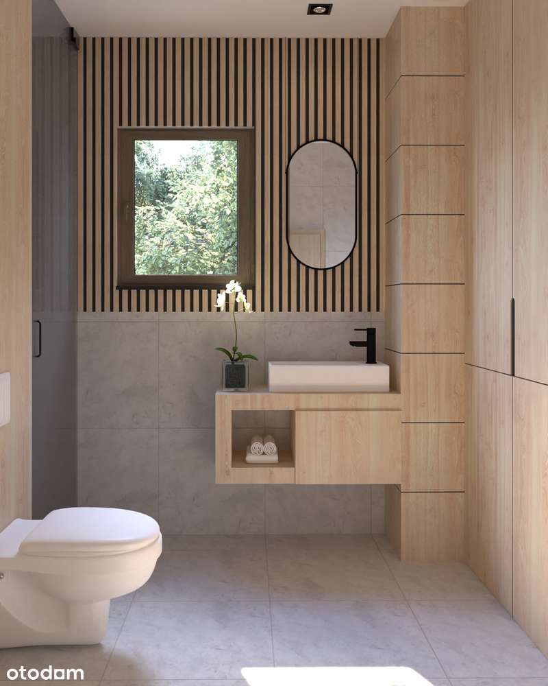 Skrajny segment szeregowca z ogrodem w lesie-10