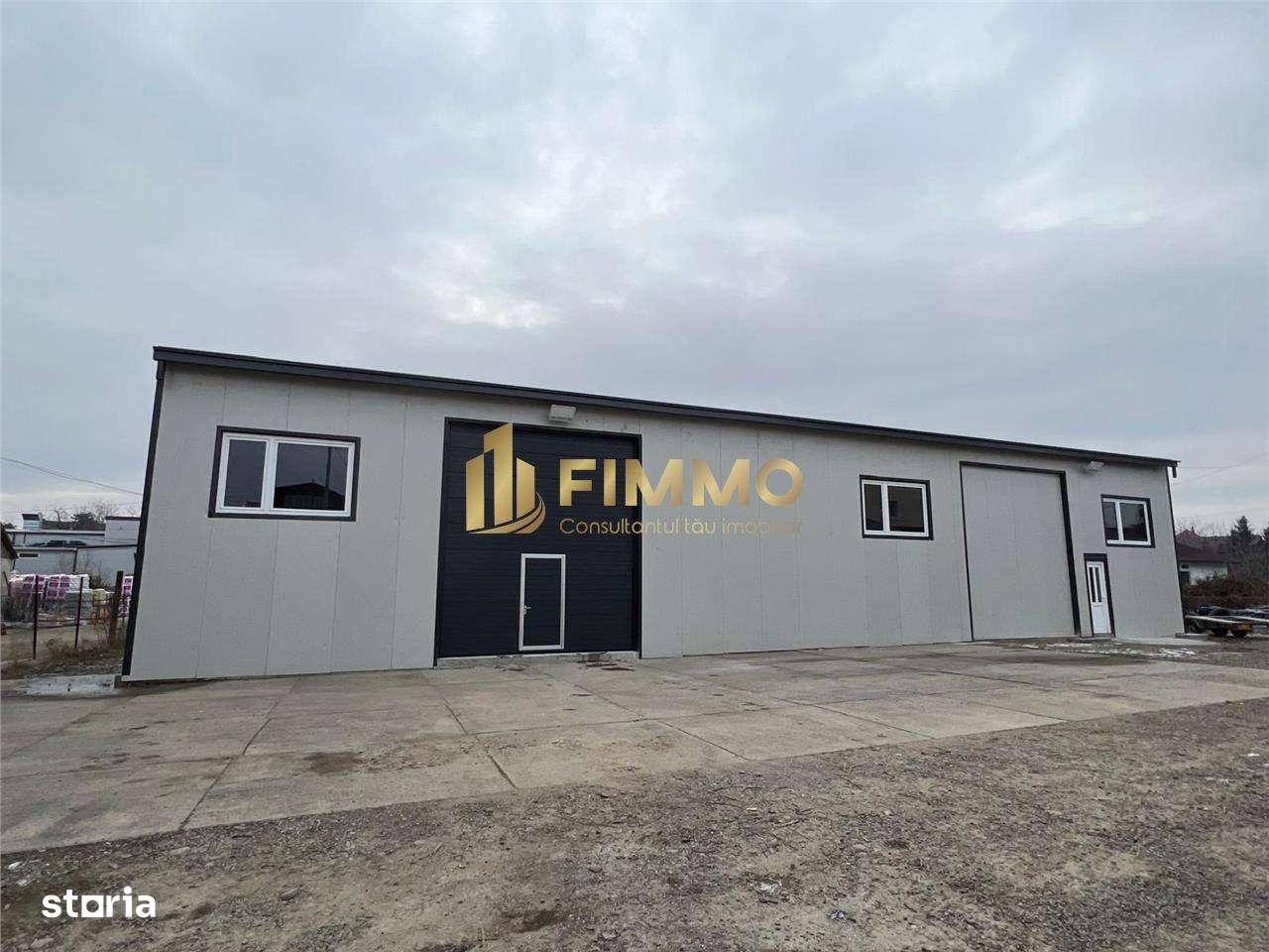 Hala Ipotesti | 400 mp | trifazic 120 kw | 350 mp curte - Imagine principală: 4/5