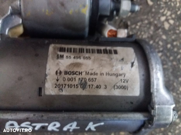 Electromotor bosch  opel corsa e astra k motor 1.0 benzina - 2