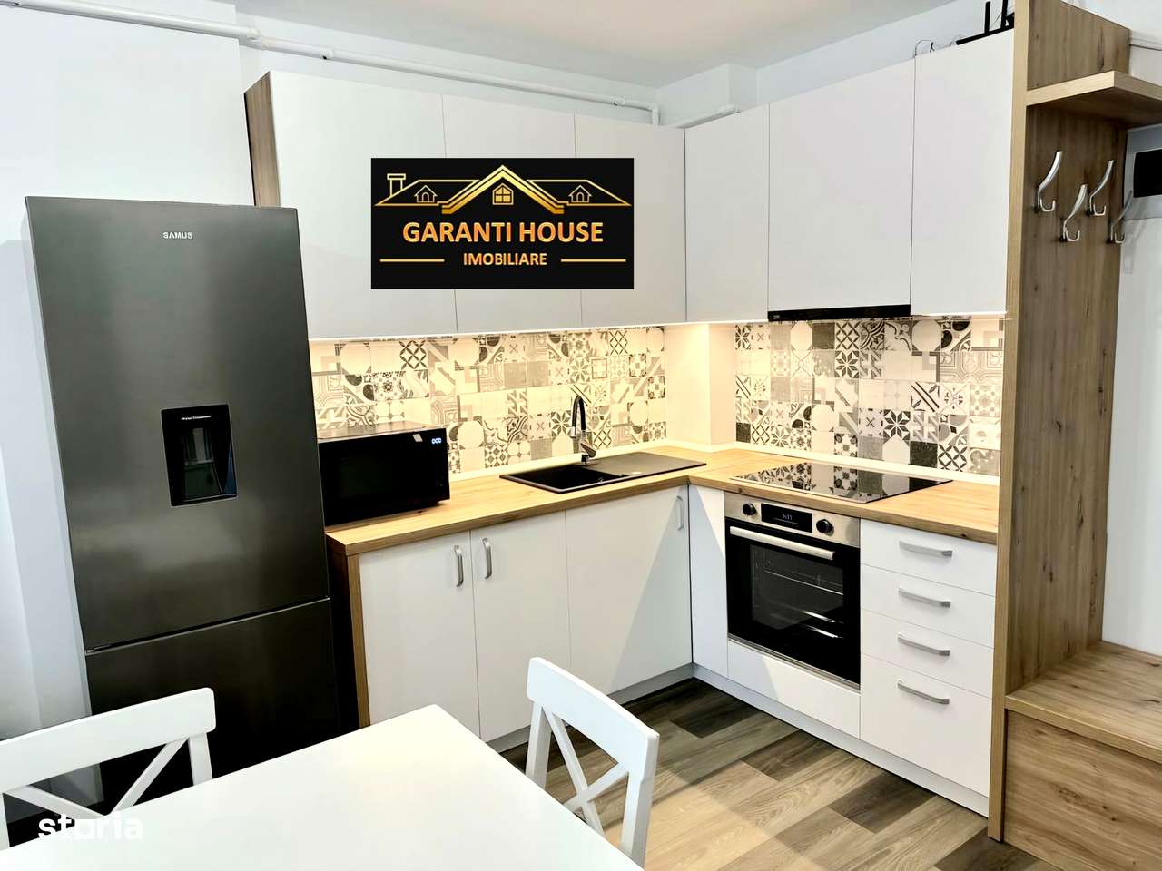 Bloc nou, apartament cu 2 camere, mobilat, parcare, 350€/Luna - Imagine principală: 2/6