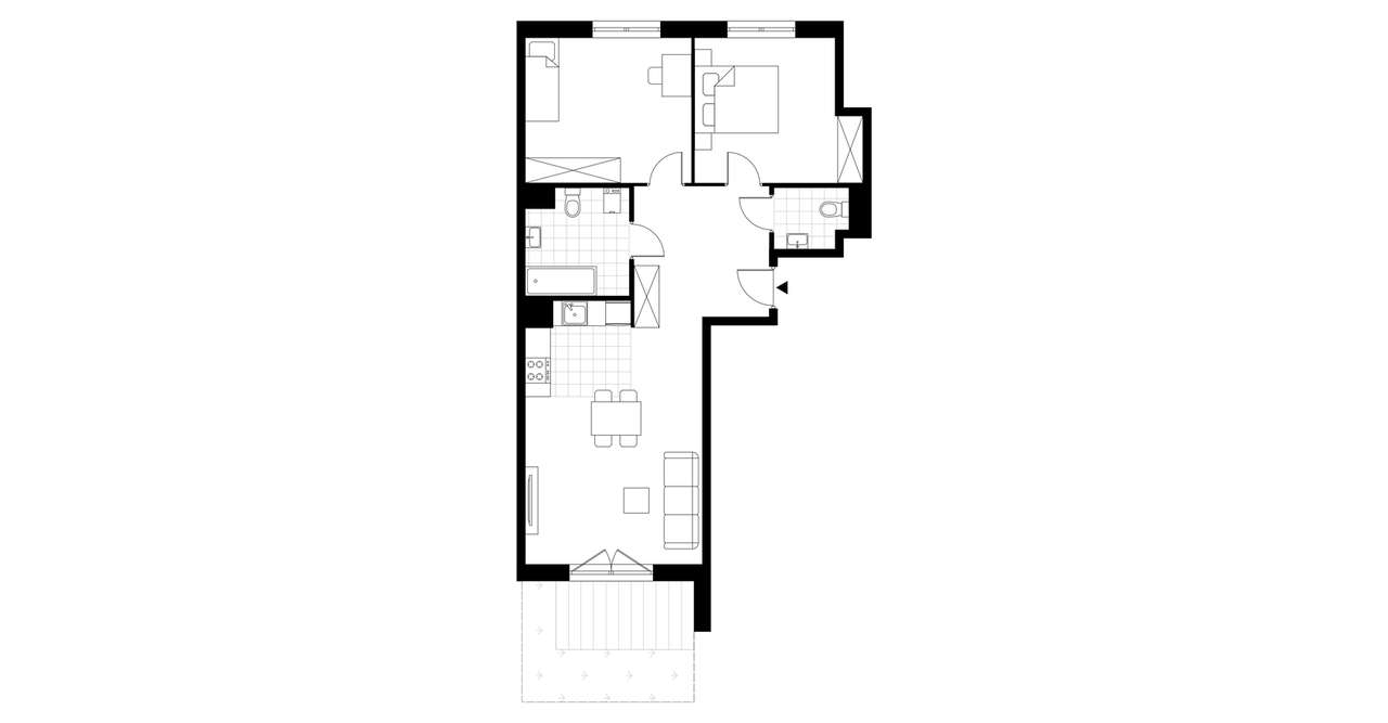 3-pokojowe mieszkanie 71m2 + ogródek Bez Prowizji - Pełny obrazek: 2/7