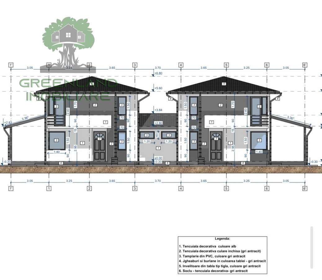 TEREN LIDL MIROSLAVA cu autorizatie 2 case, 840mp, toate utilitatile - Imagine principală: 5/6