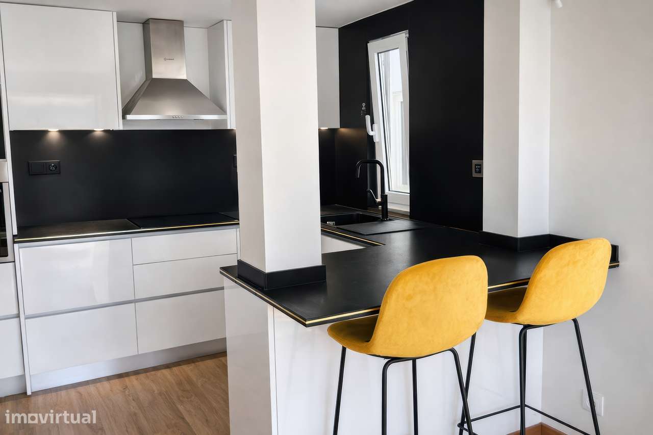 Moradia T2 Nova e Equipada com Grande Terraço - Anha - Grande imagem: 5/19