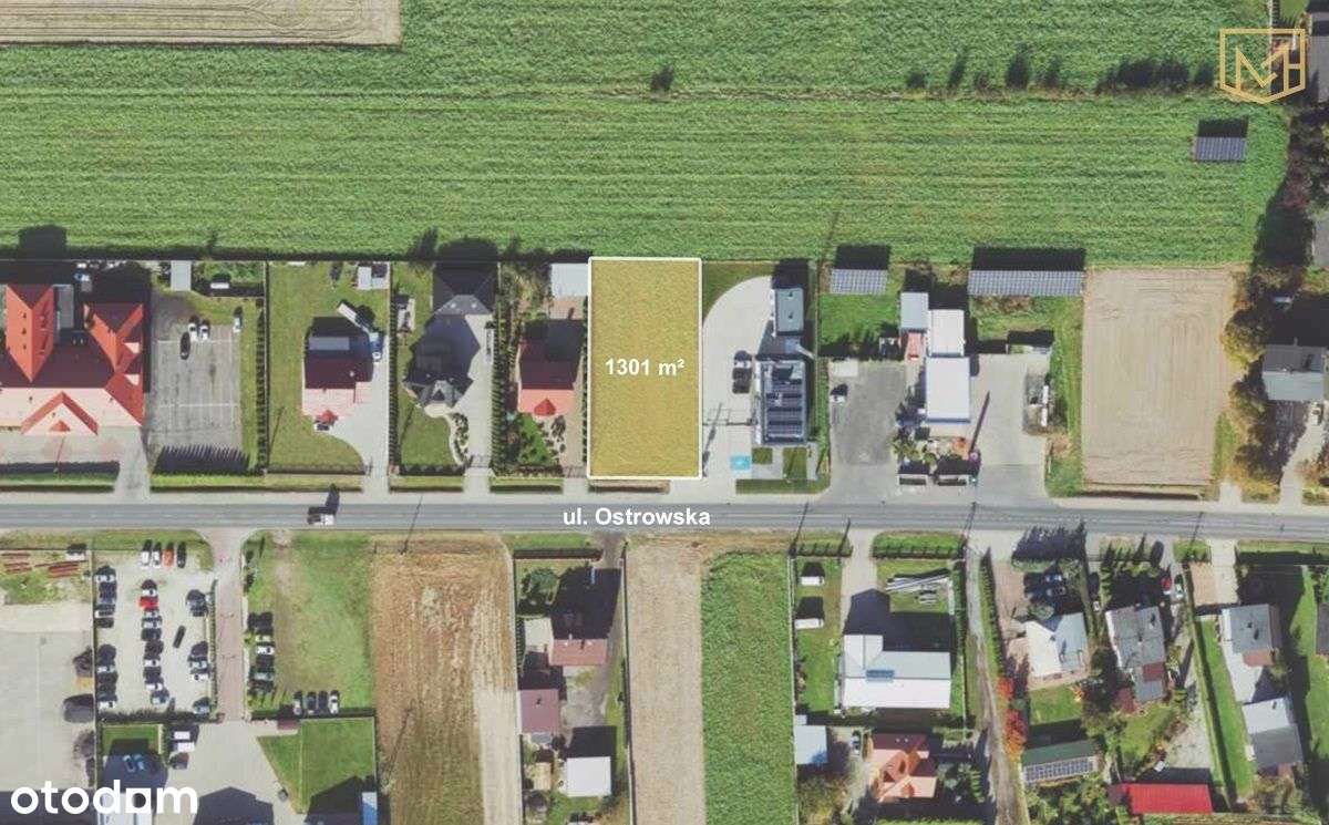 Działka 1301 m2|Media|Główna droga|Rososzyca-3