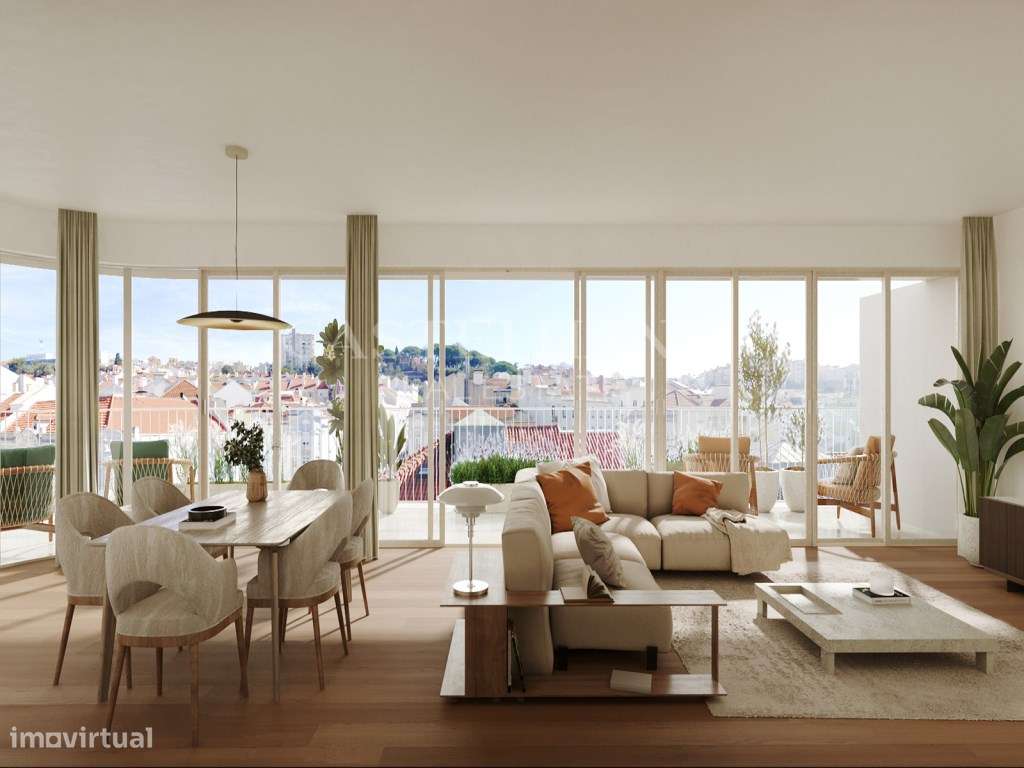 Apartamento T2 com varanda em novo empreendimento na Avenida Almira... - Grande imagem: 2/46