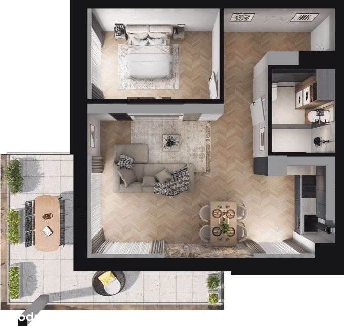 Ville Garden | mieszkanie 2-pok. | B.18 - Pełny obrazek: 4/10