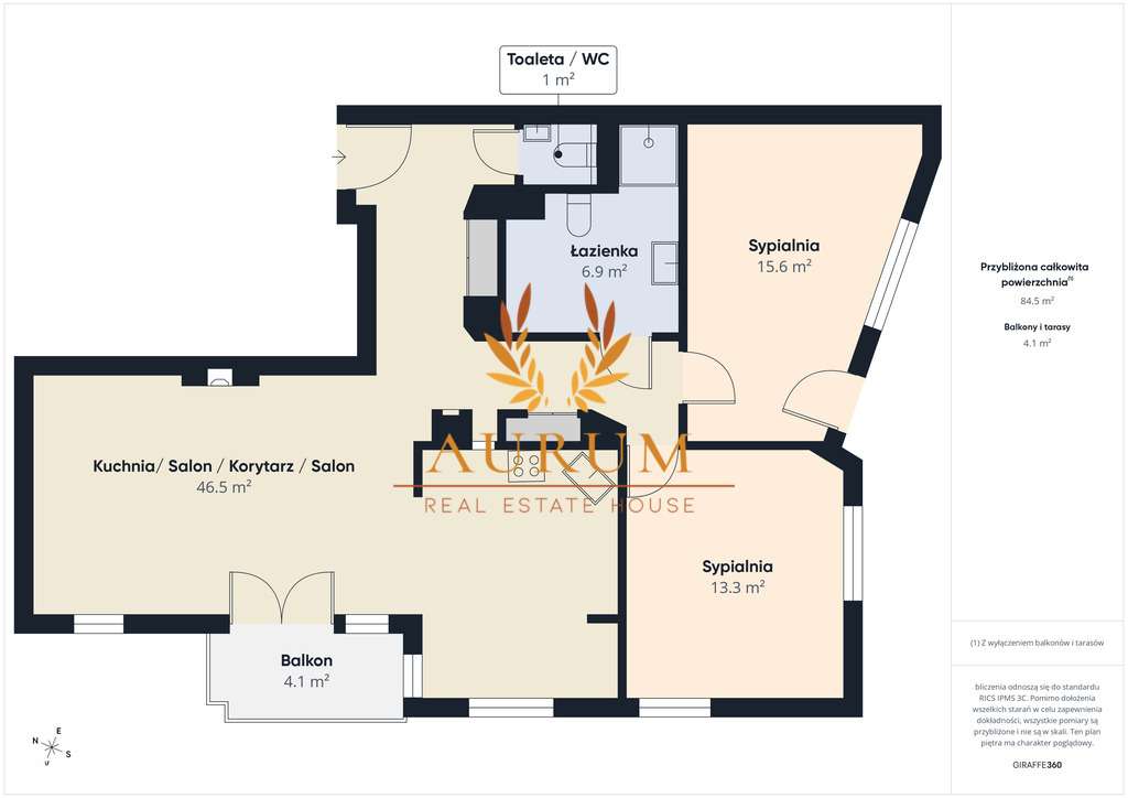 Marymont Kaskada - 3 pokoje w kameralnym budynku-18