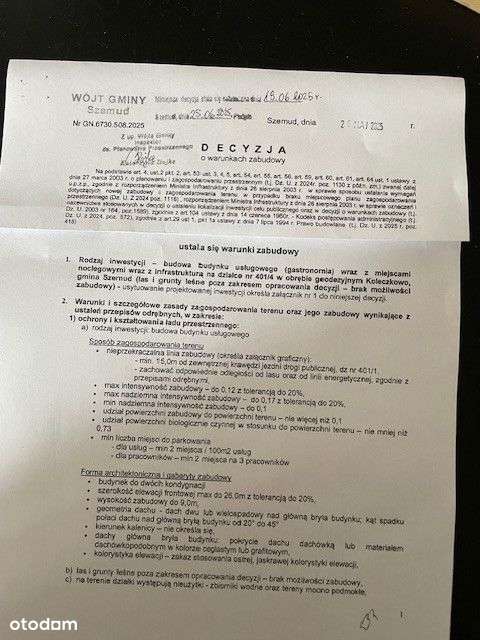 Dzialka Budowlana Uslugowa z Wz-1