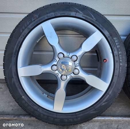 SEAT ALTEA KOŁA FELGI ALUMINIOWE 17 CALI 225/45R17 ET54 OPONY 4S 7.5mm - 3