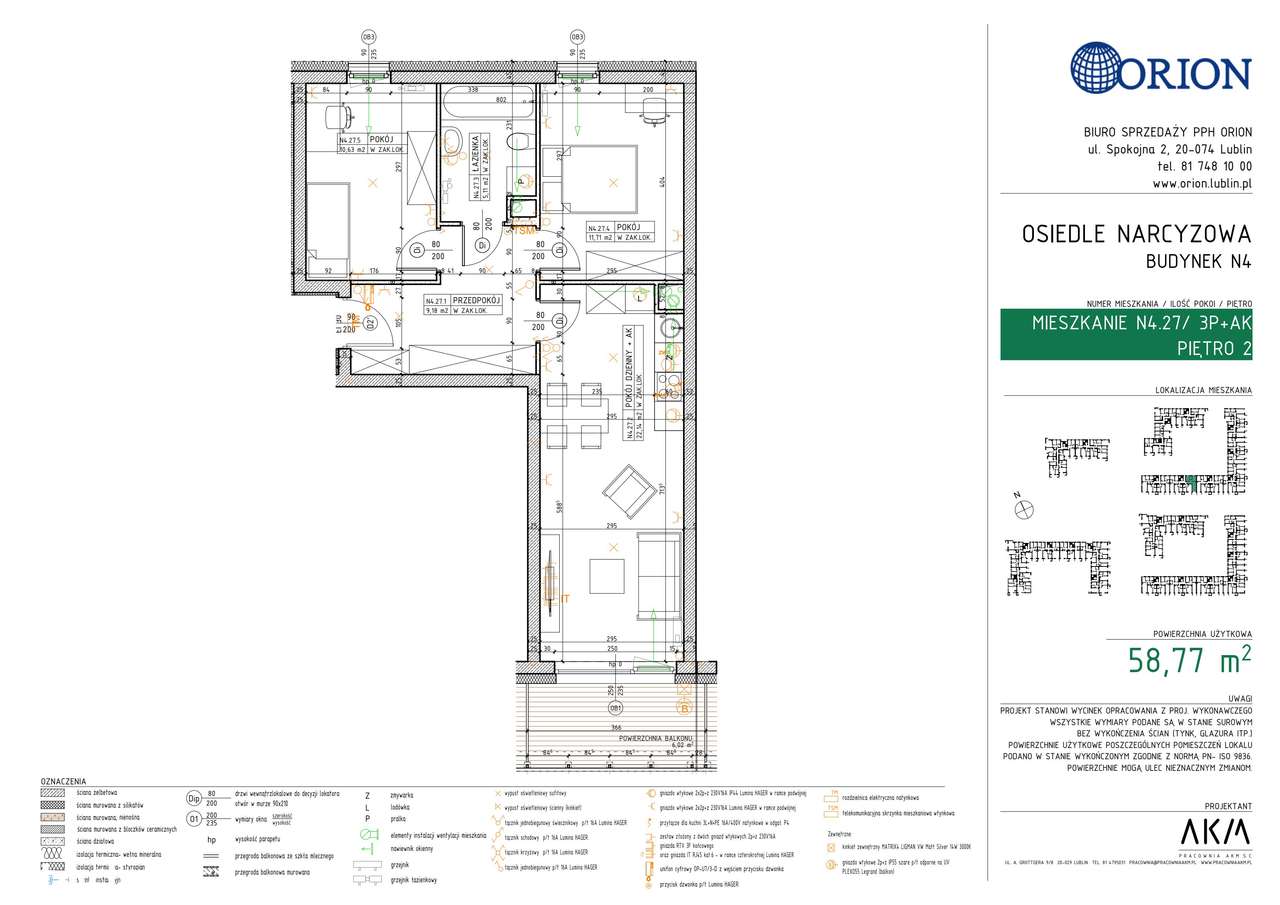 3-pokojowe mieszkanie 58m2 Bez Prowizji - Pełny obrazek: 2/7