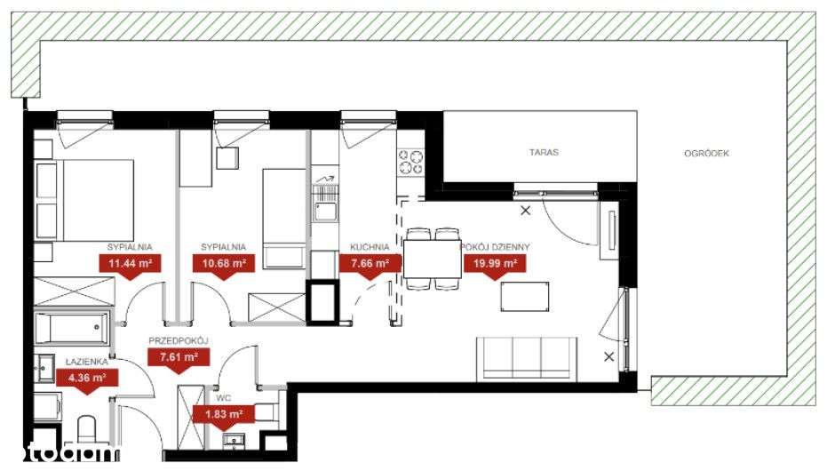 Klimatyczne Jeżyce, z ogrodem, blisko centrum-5