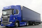 Scania R 450 / RETARDER / EURO 6 / LED / NAVI + SCHMITZ / CURTAINSIDER / LIFTED ROOF / - 2