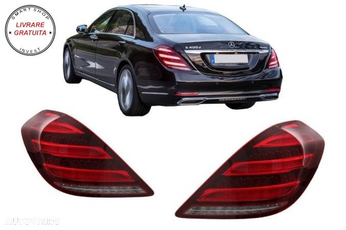 Stopuri Full LED MERCEDES S-Class W222 (2013-2017) Semnalizare Dinamica Facelift D- livrare gratuita - 25