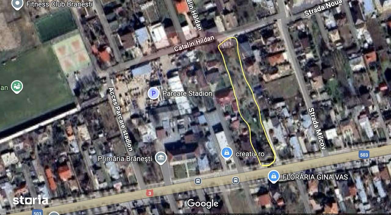 Vânzare teren | Brănești, Ilfov| Poziție Excelenta | Toate utilitǎțile - Imagine principală: 1/4