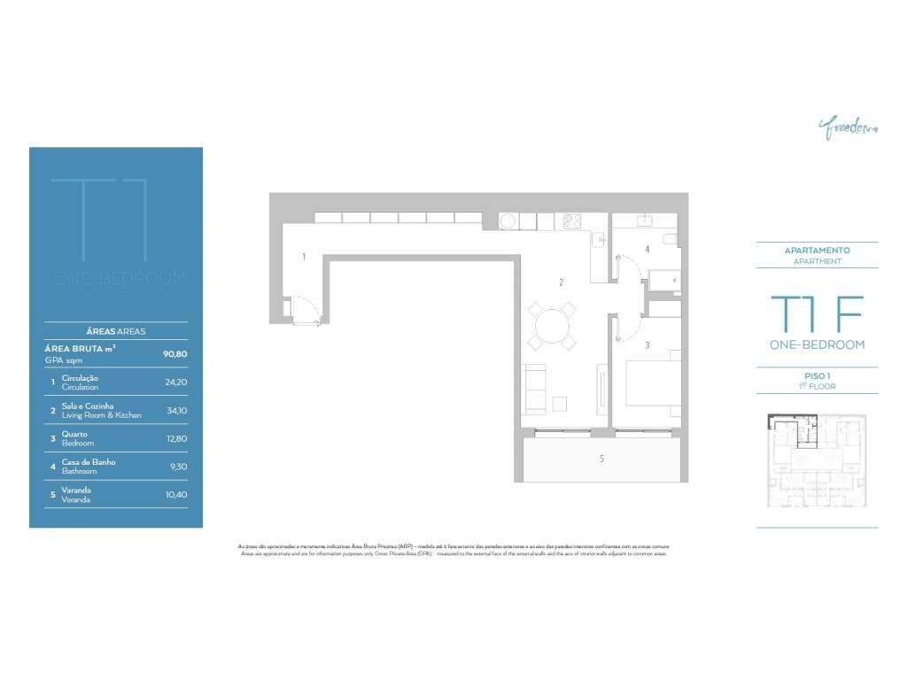 Apartamento T1, terraço e estacionamento, Arroios - Lisboa-13