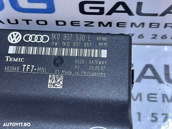 Unitate Modul Calculator CAN Gateway VW EOS 2006 - 2011 Cod 1K0907530L 1K0907951 - 2