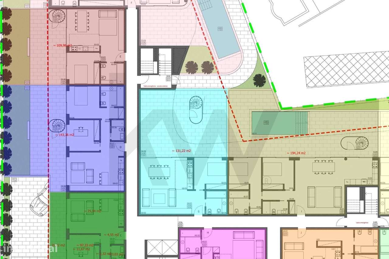 Apartamento T2 de Luxo com piscina privativa | Fração I | Condomínio T - Grande imagem: 3/42