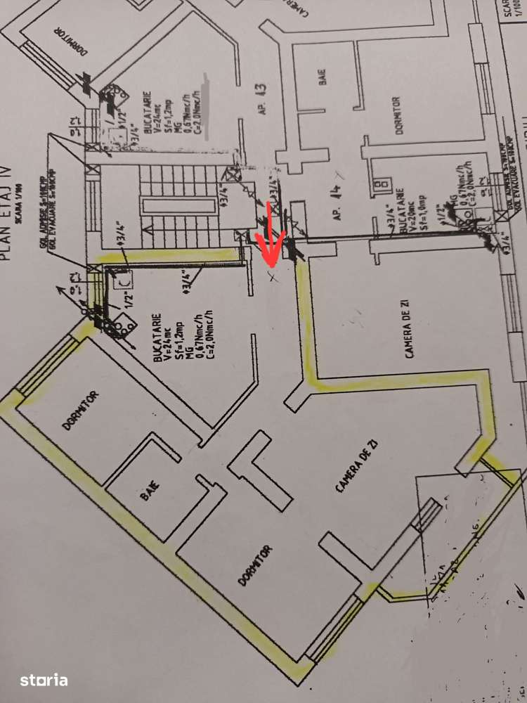 Vand apartament 3 camere,confort 1, decomandat, Str.Siretului-19