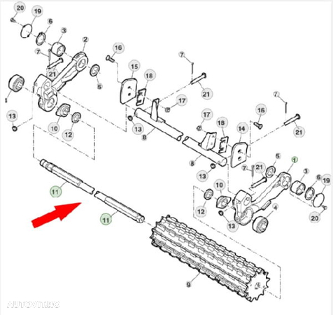 Axa John Deere  ID8289 HXE26049, Z81669, Z72364 - 4