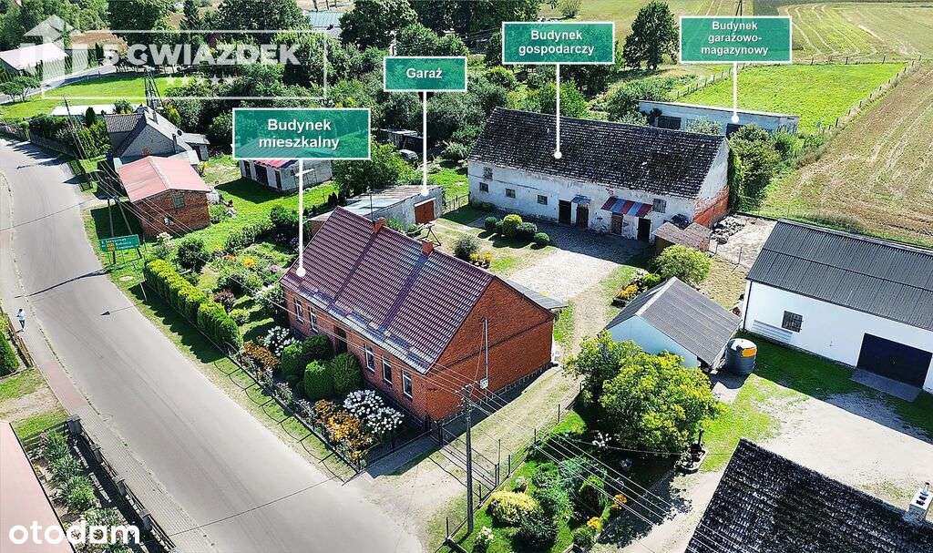 Duży dom z budynkami gospodarczymi na wsi. - Pełny obrazek: 5/20