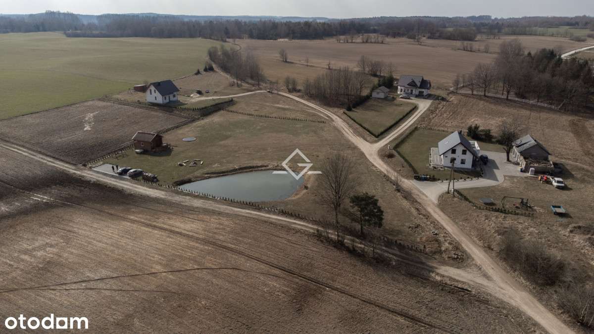 płaska działka budowlana | kaszuby | prywatny staw - Pełny obrazek: 4/20