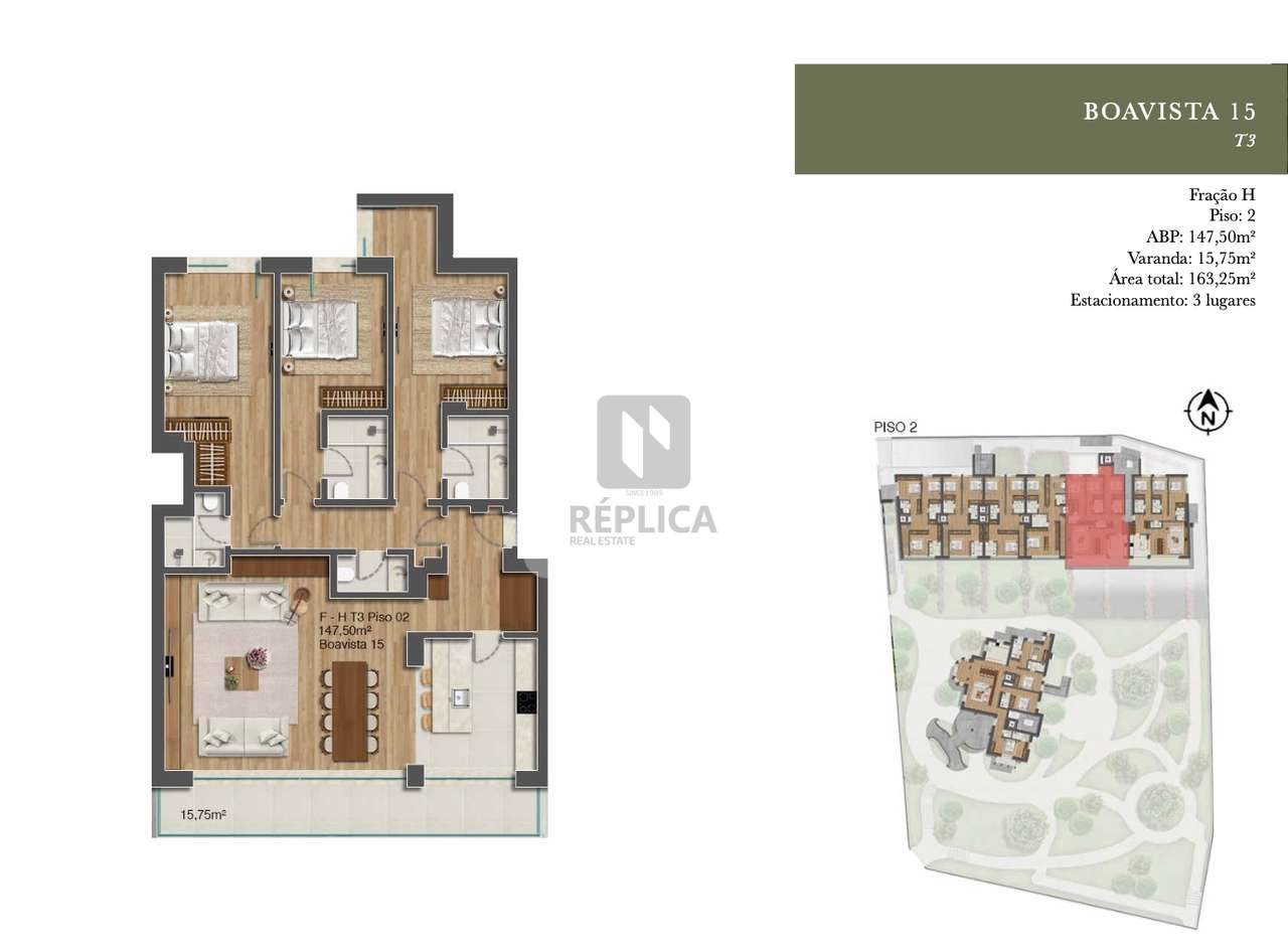Apartamento T3 com Varanda no Boavista Garden | Avenida da Boavista, P-16