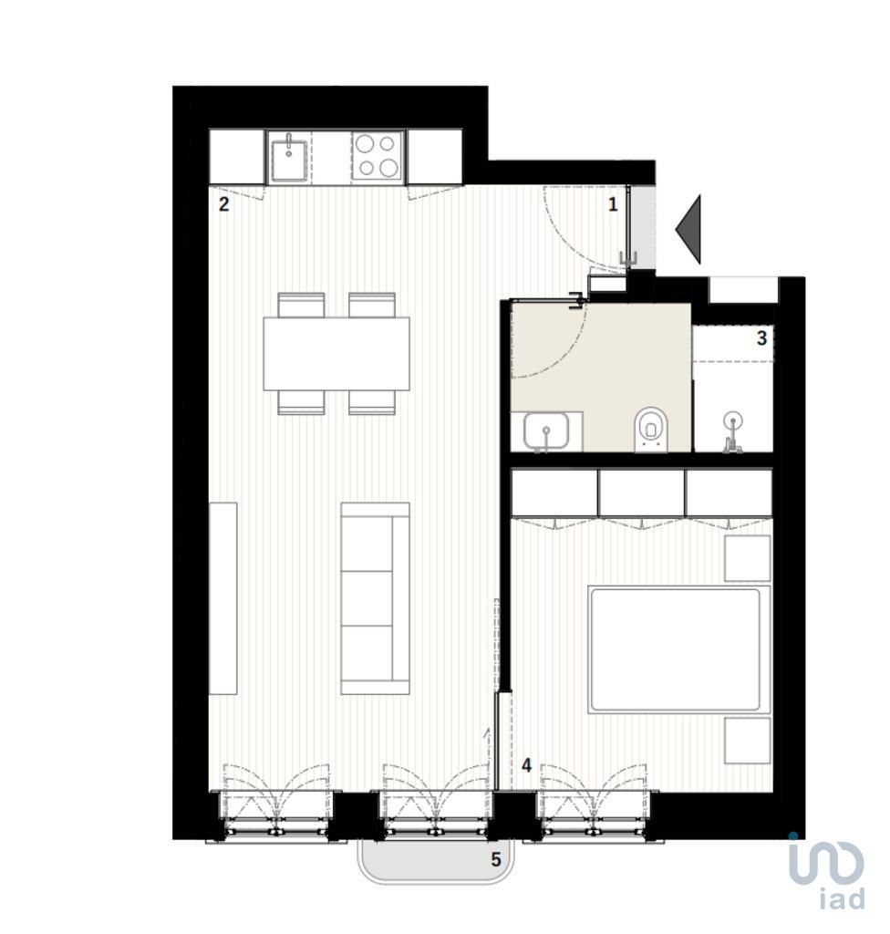 Apartamento T1 em Porto de 51,00 m2