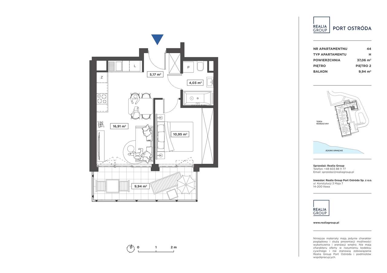 Port Ostróda | mieszkanie 44 - Pełny obrazek: 2/8