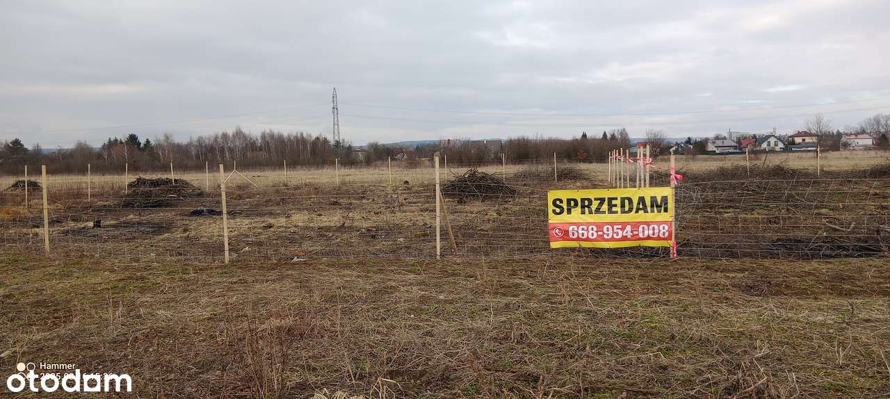 Działka budowlana Jasło Gądki ul. Lawendowa 920 m2 + media w drodze