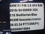 BMW X1 F48 MASKA PRZEDNIA PRZÓD C10 MEDITERRAN BLAU NIEBIESKA 7463772 - 10