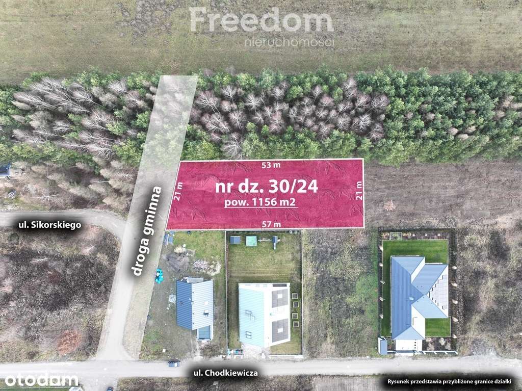 Działka 1156 m2 z mpzp niedaleko PKP S.Miłosna - Pełny obrazek: 2/8