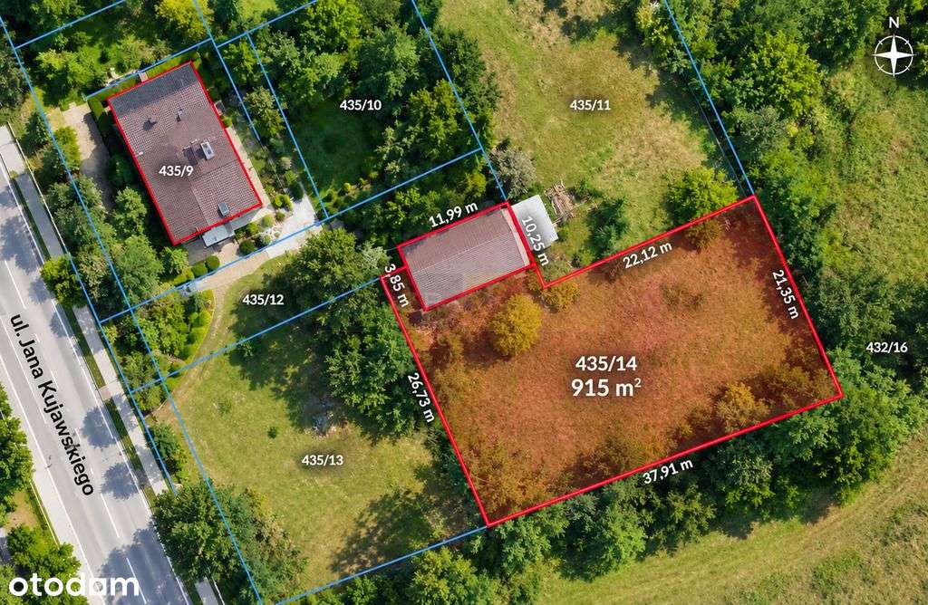Działka budowlana 915 m² | Zaborów Kujawskiego
