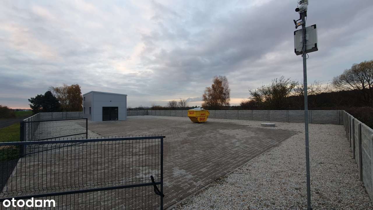Działka na wynajem z małym budynkiem (hala) 35m2